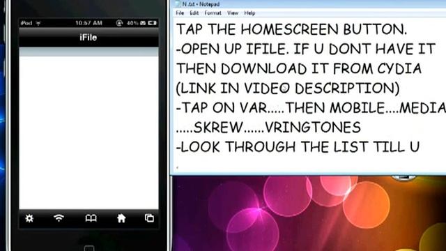 How to get live audio-visual wallpapers for your iPhone/iPod Touch!!!! смотреть онлайн