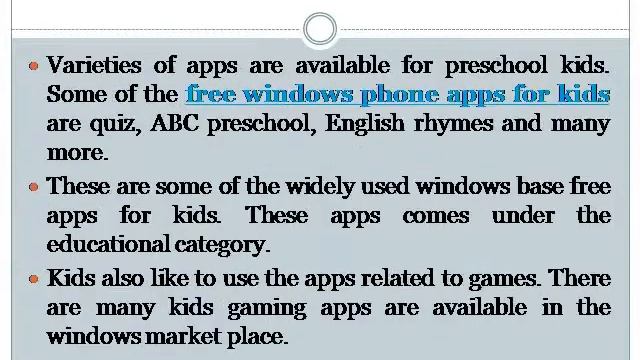 Windows Phone Apps for Kids смотреть онлайн