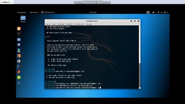 Demo hướng dẫn Fake Email bằng công cụ SEToolkit trên Kali Linux смотреть онлайн