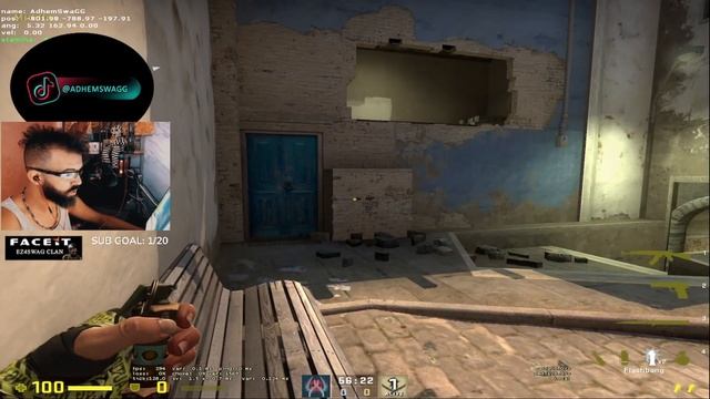 Mirage Window Flash To Peek CS:GO #ez4swag #adhemswag смотреть онлайн