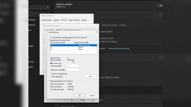 How to enable virtual RAM (memory) in PC/Laptop? Windows 11 смотреть онлайн