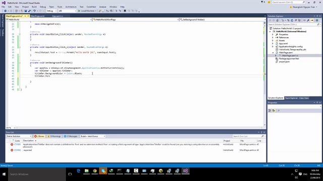 Windows 10 Universal Apps - How do I change my App's Title Bar Colors in UWP смотреть онлайн