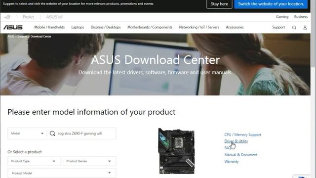 How to Download driver Asus ROG STRIX Z690-F GAMING WIFI Motherboard windows 11 or 10 смотреть онлайн
