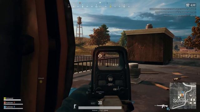 PUBG [SQUAD FPP] - M16 Double Kill at School смотреть онлайн