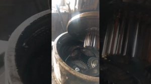 редуктор хода экскаватора полный разбор.