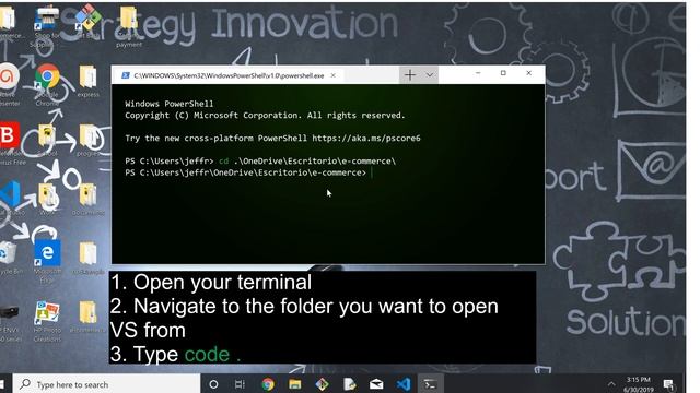 How to open visual studio code from the terminal- Easy 2019 смотреть онлайн