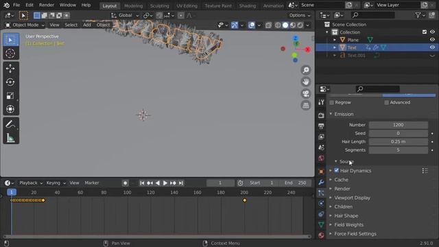 Hair Dynamics in Blender 2.92 درس بالعربى смотреть онлайн