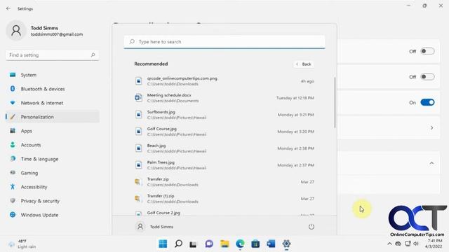 Clear The Windows 11 Recommended Start Menu Items