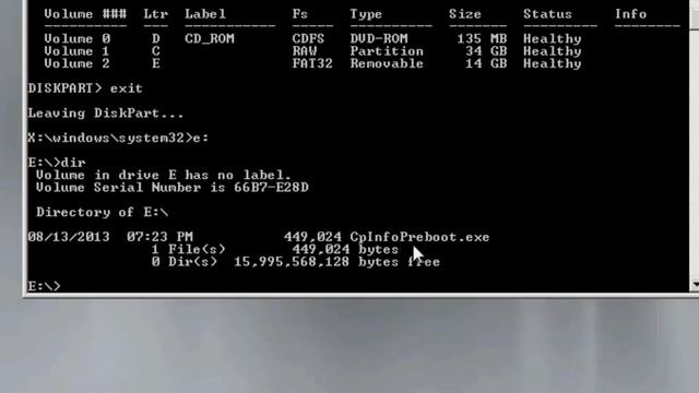 CPinfo Preboot - Step 2 Collecting CPinfo Preboot смотреть онлайн