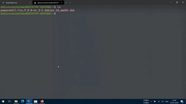 How to Download and Install Powershell Core on Windows 10 and Debian 10