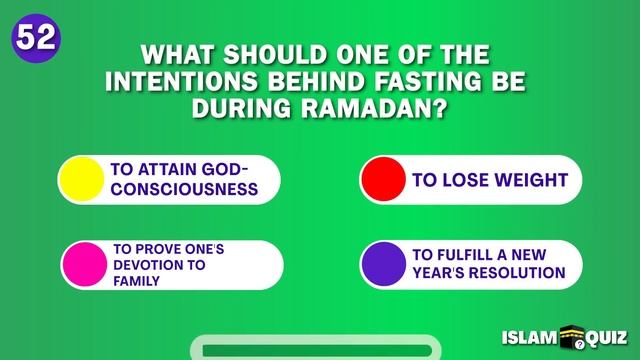 Ramadan Quiz - 100 Quiz Questions 🌙🤲