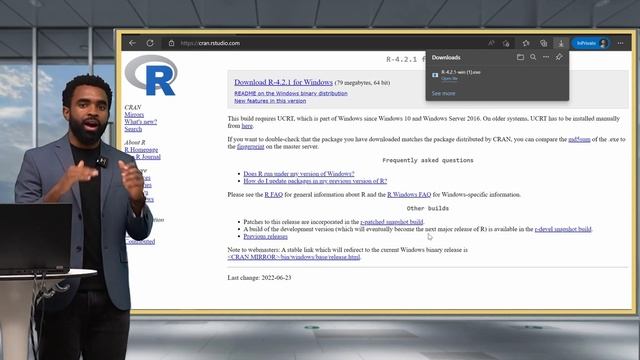 Installing R & RStudio | Foundations of data analysis with R (lesson 1) смотреть онлайн