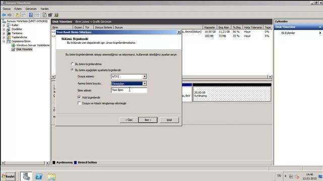 Windows Server 2008 R2 Disk Yönetimi смотреть онлайн