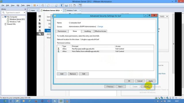 How to share documents in windows server, and create group. смотреть онлайн
