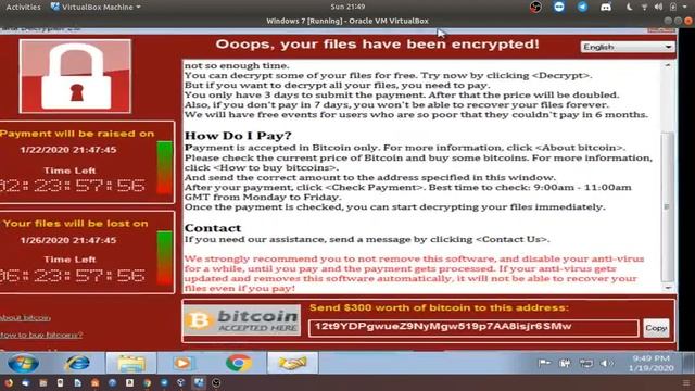 WannaCry Testing On Windows 7 смотреть онлайн
