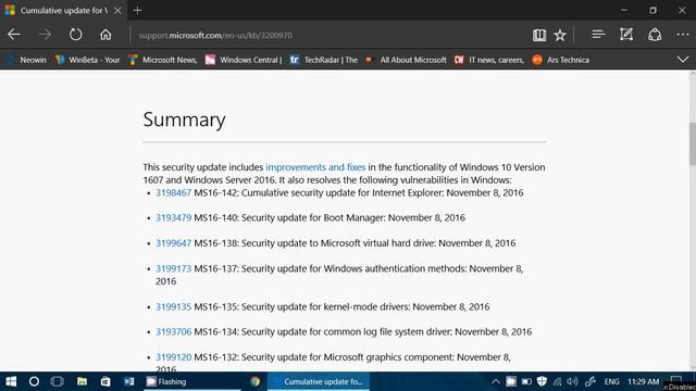 New Security updates Guide Website from Microsoft November 9th 2016 смотреть онлайн