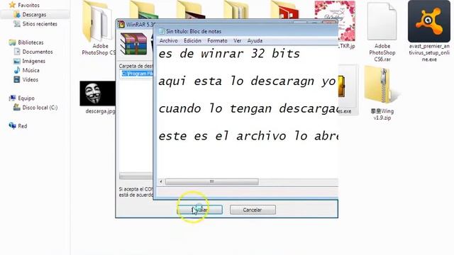 como descargar e instalar winrar 32 bits смотреть онлайн