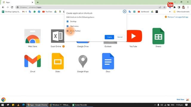 How to create gmail shortcut on desktop | Gmail shortcut on desktop | डेस्कटॉप पर जीमेल आइकन смотреть онлайн