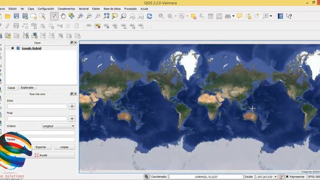 Qgis 2.2 Valmiera ¿Cómo agregar imágenes Satelitales de todo el mundo? смотреть онлайн
