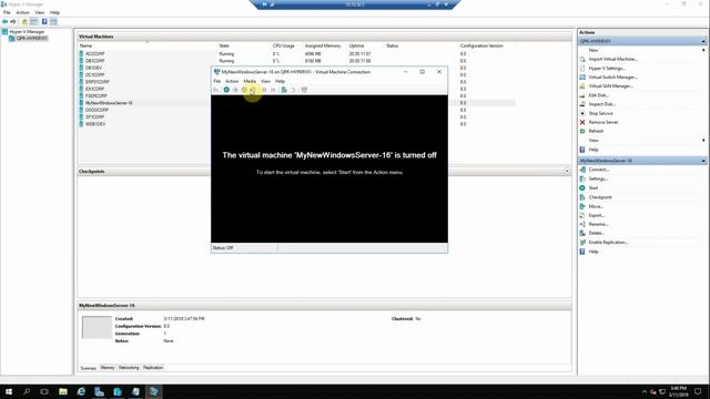 Creating a new VM on Win Server 2016 Hyper-V смотреть онлайн