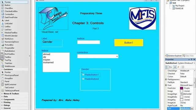 T1 3prep visual basic .net ch3 L13 groupbox, checkbox, & radiobutton in visual basic .net practica смотреть онлайн