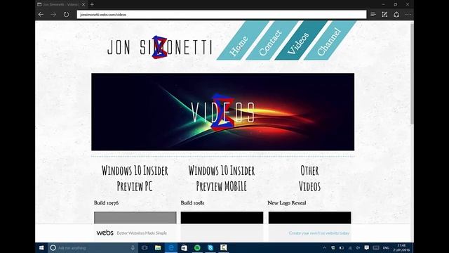 Windows 10 (Redstone) Build 11102 | Preview And Tour смотреть онлайн