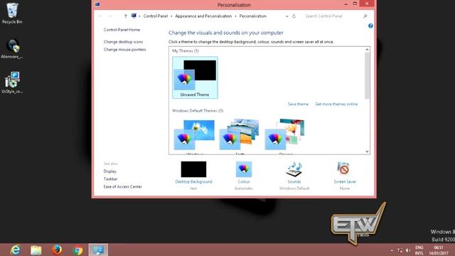 How To Download and Install Custom/3rd party themes on Windows 8 / Windows 8.1 смотреть онлайн
