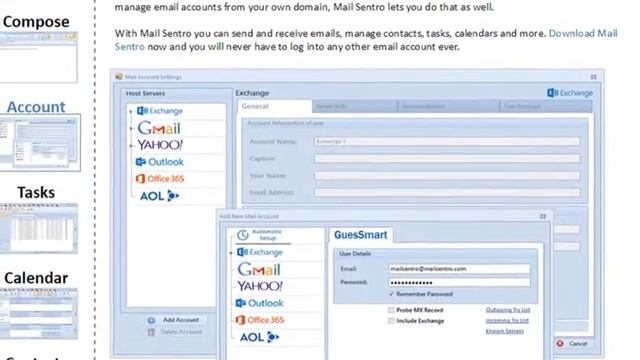 Create Accounts for mailsentro email client смотреть онлайн