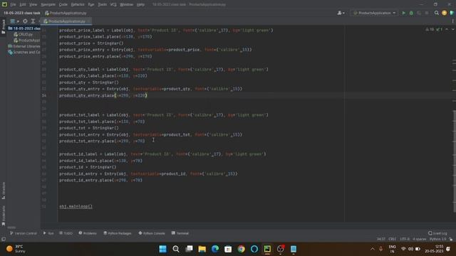 How to create Product entry windows application and CRUD operation using tkinter python смотреть онлайн