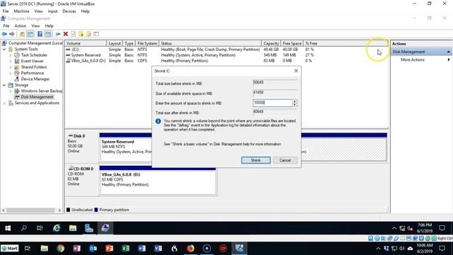 How to shrink or extend a volume in Windows Server смотреть онлайн