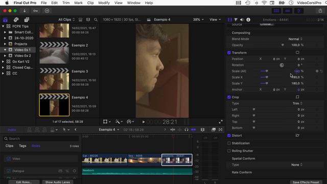 Tutorial FCP 10.5 - Smart Conform: progetto verticale o quadrato смотреть онлайн