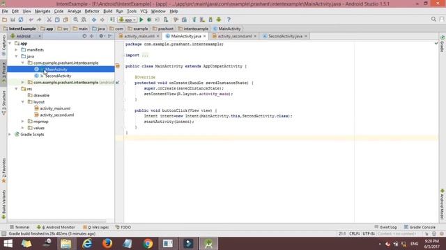 how to start a new activity on button click in android studio смотреть онлайн