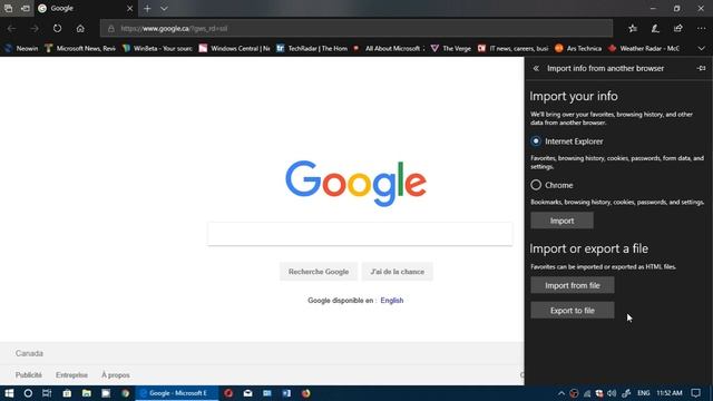 Fixit How to import browser bookmarks favorites settings into Microsoft Edge смотреть онлайн