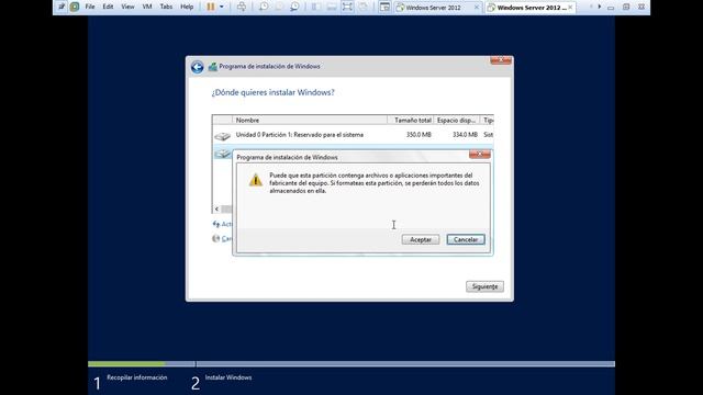 Instalación Microsoft Windows Server 2012 R2 Modo Core смотреть онлайн