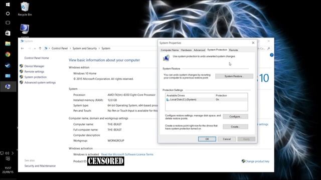 How to create a system restore point on windows 10 смотреть онлайн