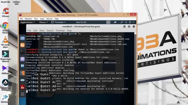 How to install the VirtualBox Guest Additions on Kali Linux + Full screen Kali Linux смотреть онлайн