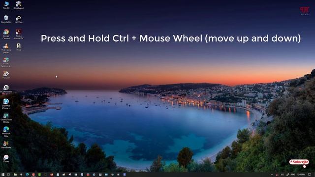 How to Resize Desktop Icons in any Windows Computer ? смотреть онлайн