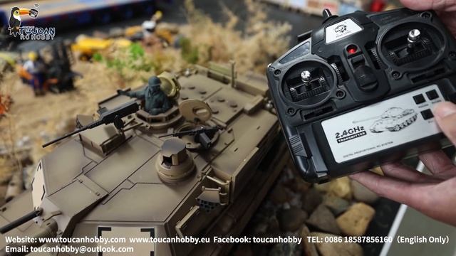 How to operate to turn the commander view and open and close hatch cover for customized HL RC tank. смотреть онлайн