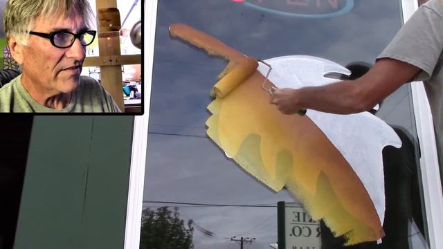WINDOW PAINTING TUTORIAL #49 Painting a Fall Leaf смотреть онлайн