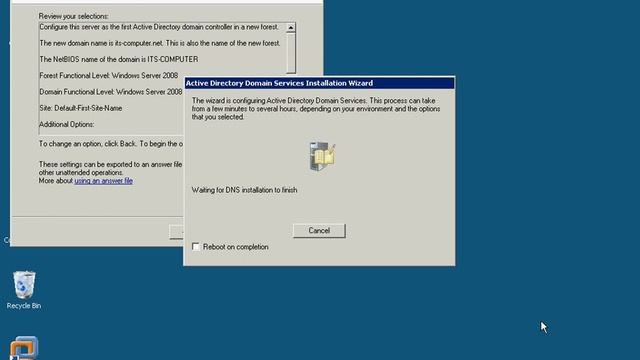 Install Active Directory in Windows Server 2008 смотреть онлайн
