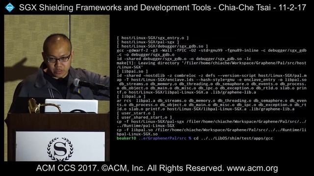 ACM CCS 2017 - SGX Shielding Frameworks and Development Tools - Chia-Che Tsai смотреть онлайн