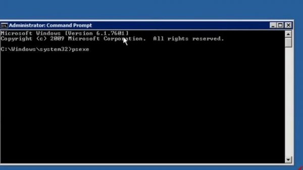 Windows Sysinternals PsExec Tool - Run CMD Prompt as System Account