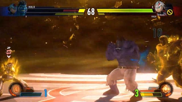 Blue Hulk & Blue Megaman X VS Grey Hulk & Grey Megaman X - Marvel vs Capcom Infinite смотреть онлайн