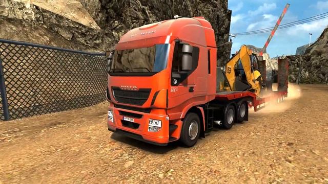 Euro Truck Simulator 2 - Iveco Stralis Hi-Way Trailer Pickup From Quarry смотреть онлайн