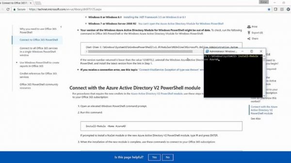 PowerShell and Office 365