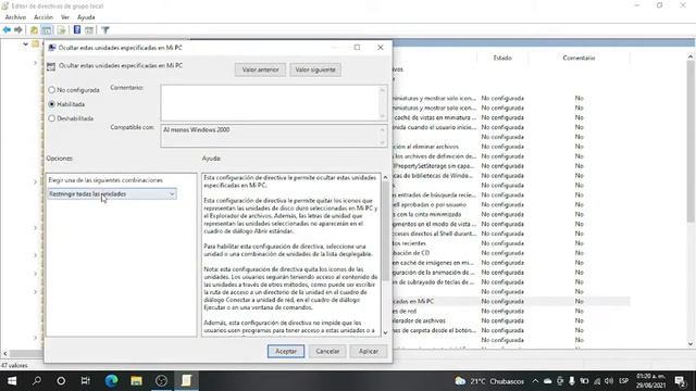 ocultar una unidad de disco en Windows con gpedit.msc смотреть онлайн