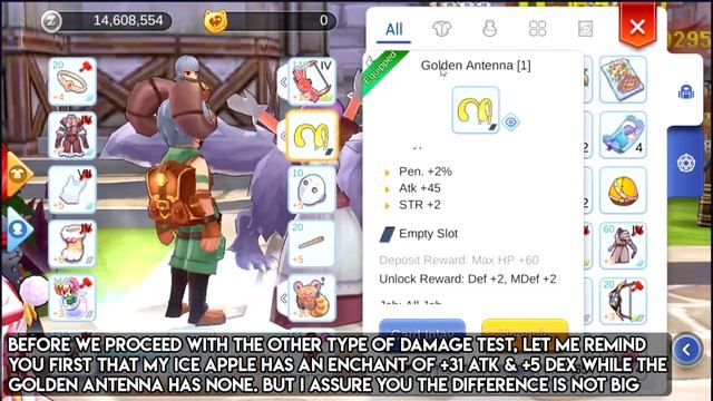 DAMAGE TEST: GOLDEN ANTENNA VS ICE APPLE - RAGNAROK MOBILE SEA смотреть онлайн