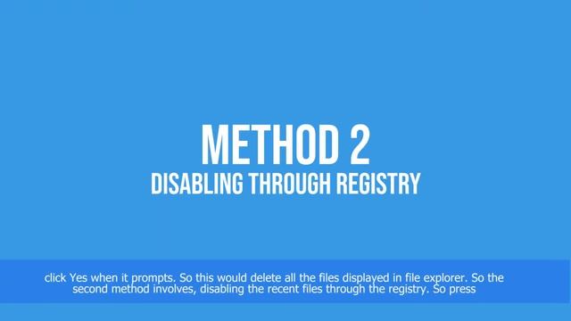 How to Disable Recent Files in Windows 10 смотреть онлайн