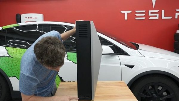 Tesla's Secret CyberVault! Unboxing NEW Tesla Product!