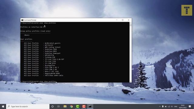 Find your WiFi network password in Windows 10 via command line Urdu Hindi смотреть онлайн